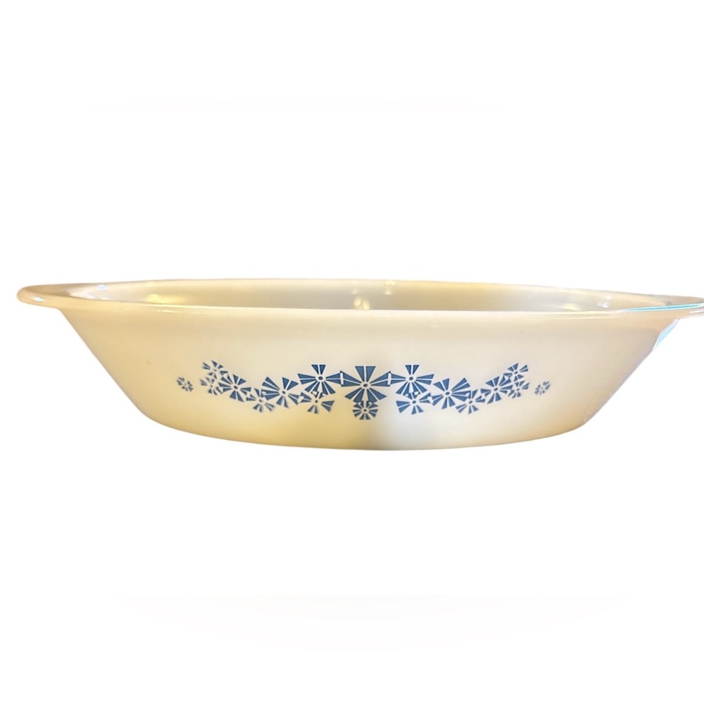 Glasbake White Divided Dish